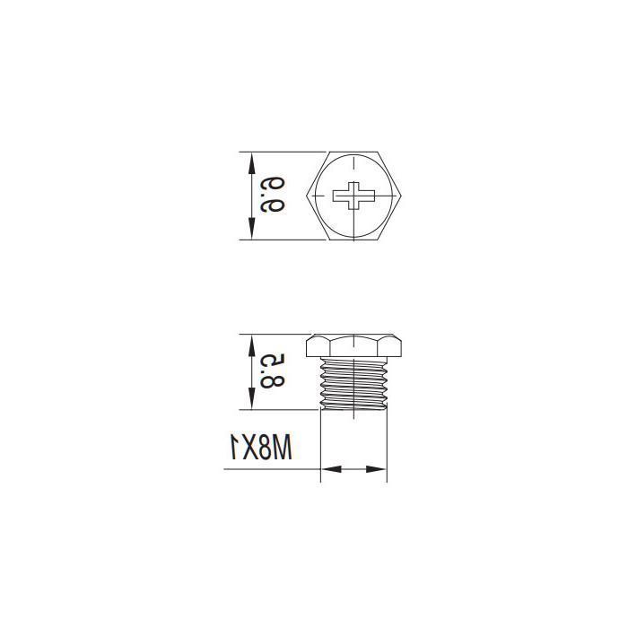 M8 Lock nuts, 630001, plugs